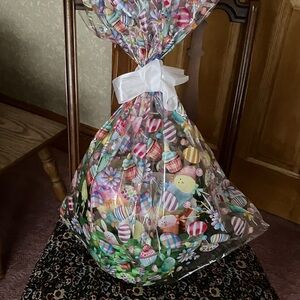 Colorful Green Easter Basket